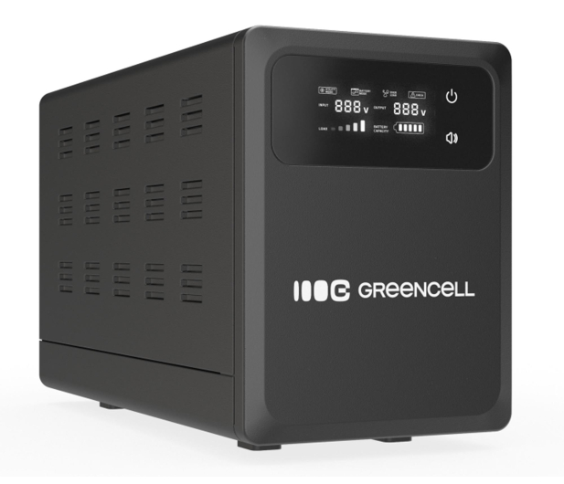 Green Cell AVR UPS 1200VA 800W PowerCore 12 VDC z LCD - 1335379 - zdjęcie